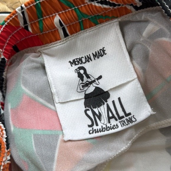 Chubbies The Nother Rounds 5.5” Swim Trunks w/ Liner Floral Hawaiian Small RARE - Picture 2 of 4